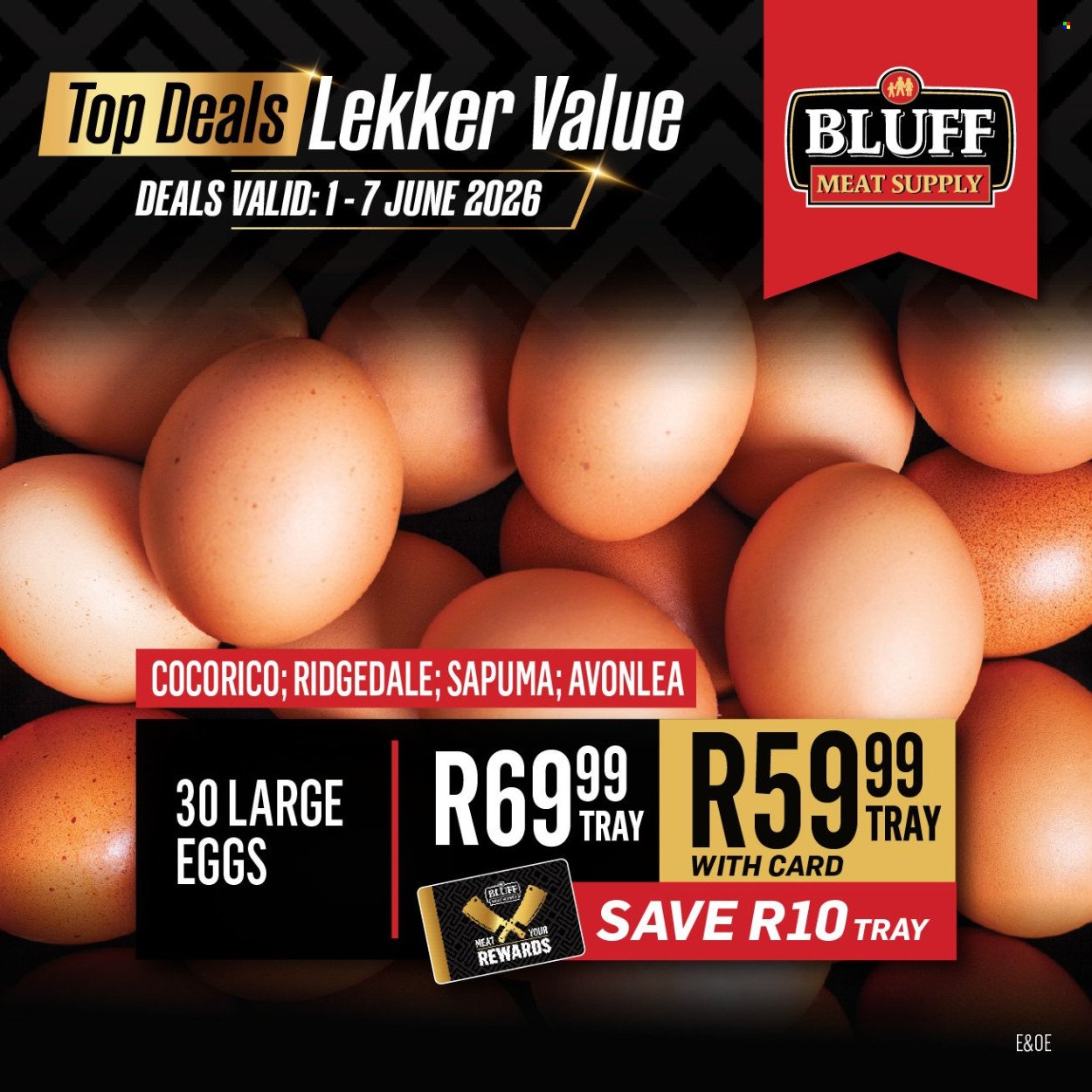 BLUFF MEAT SUPPLY specials - From Monday 1 Jun 2026