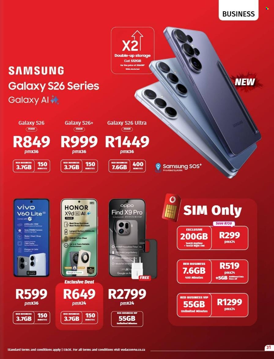 VODACOM specials - From Friday 6 Mar 2026 (2026-03-06 - 2026-04-01) | 31