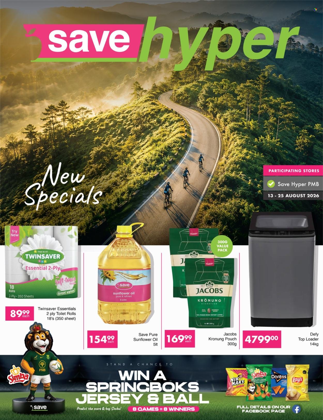 SAVE specials - From Thursday 13 Aug 2026