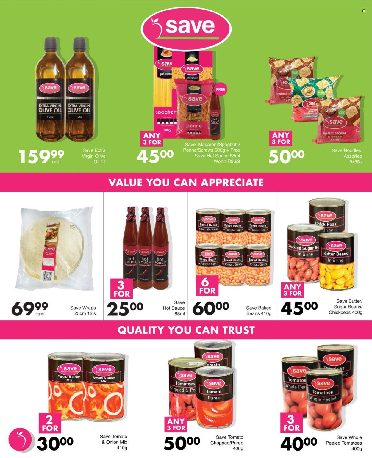 SAVE specials - From Thursday 13 Aug 2026