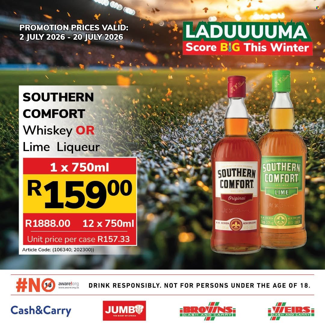 JUMBO CASH & CARRY specials - From Thursday 2 Jul 2026