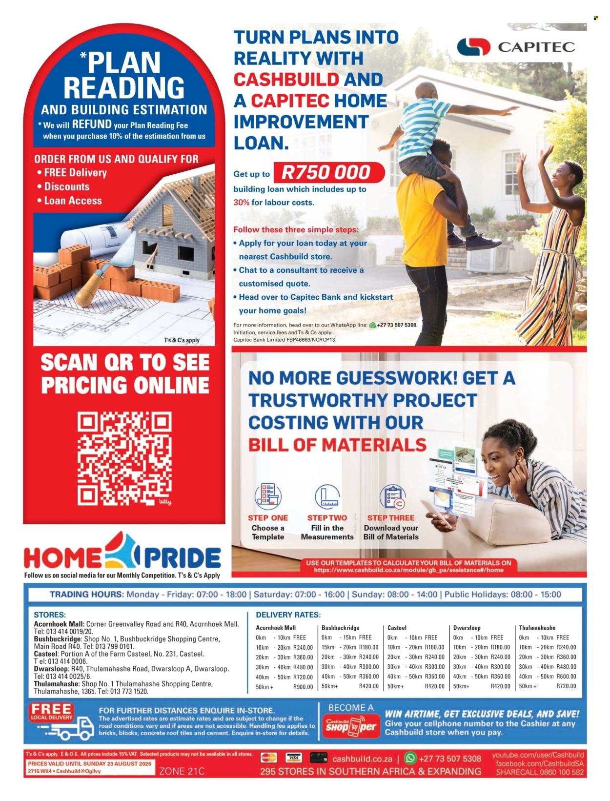 CASHBUILD specials - From Monday 20 Jul 2026