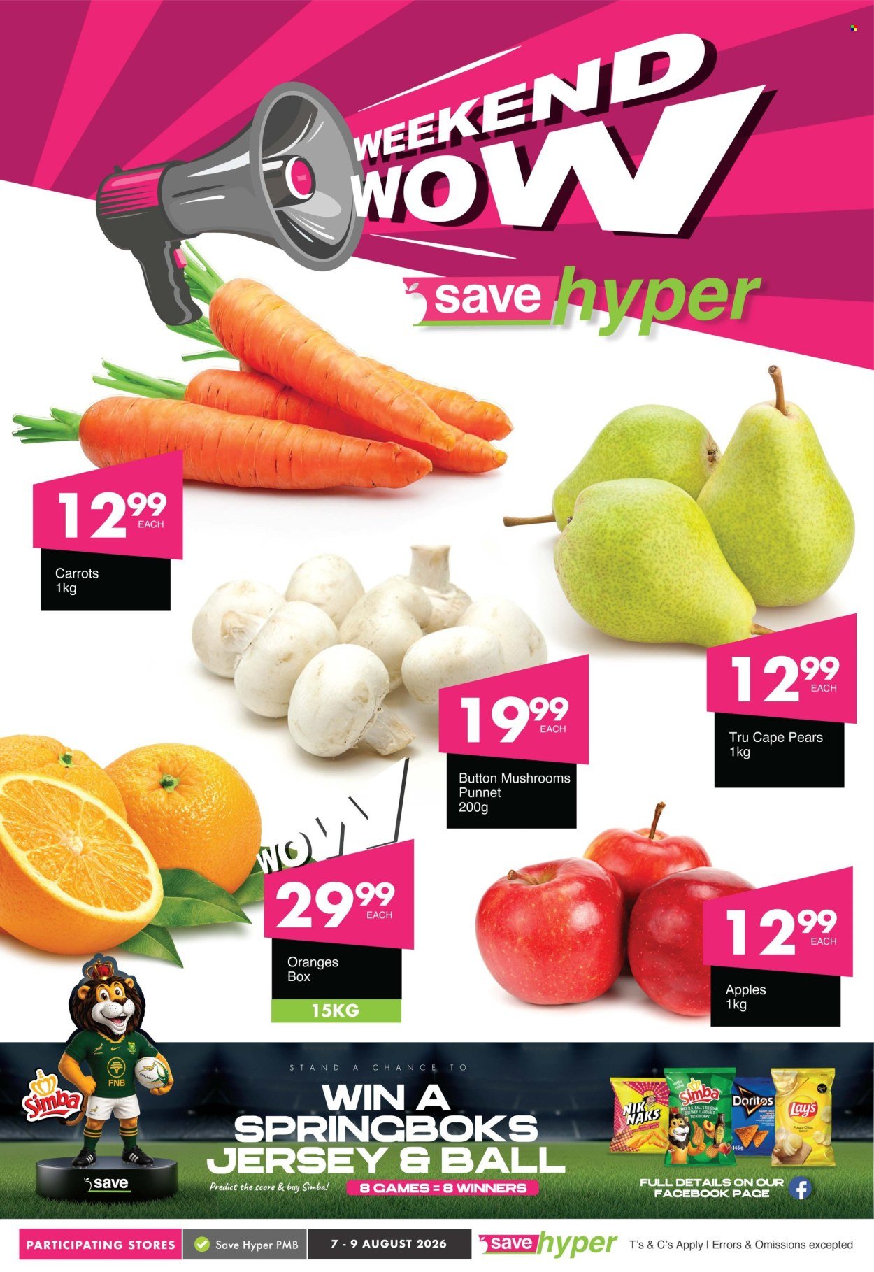 SAVE specials - From Friday 7 Aug 2026