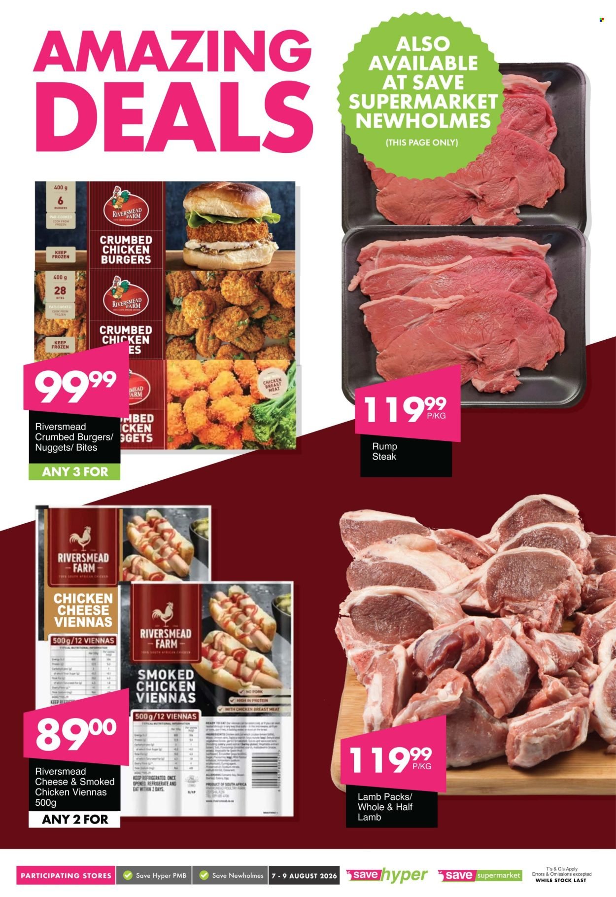 SAVE specials - From Friday 7 Aug 2026
