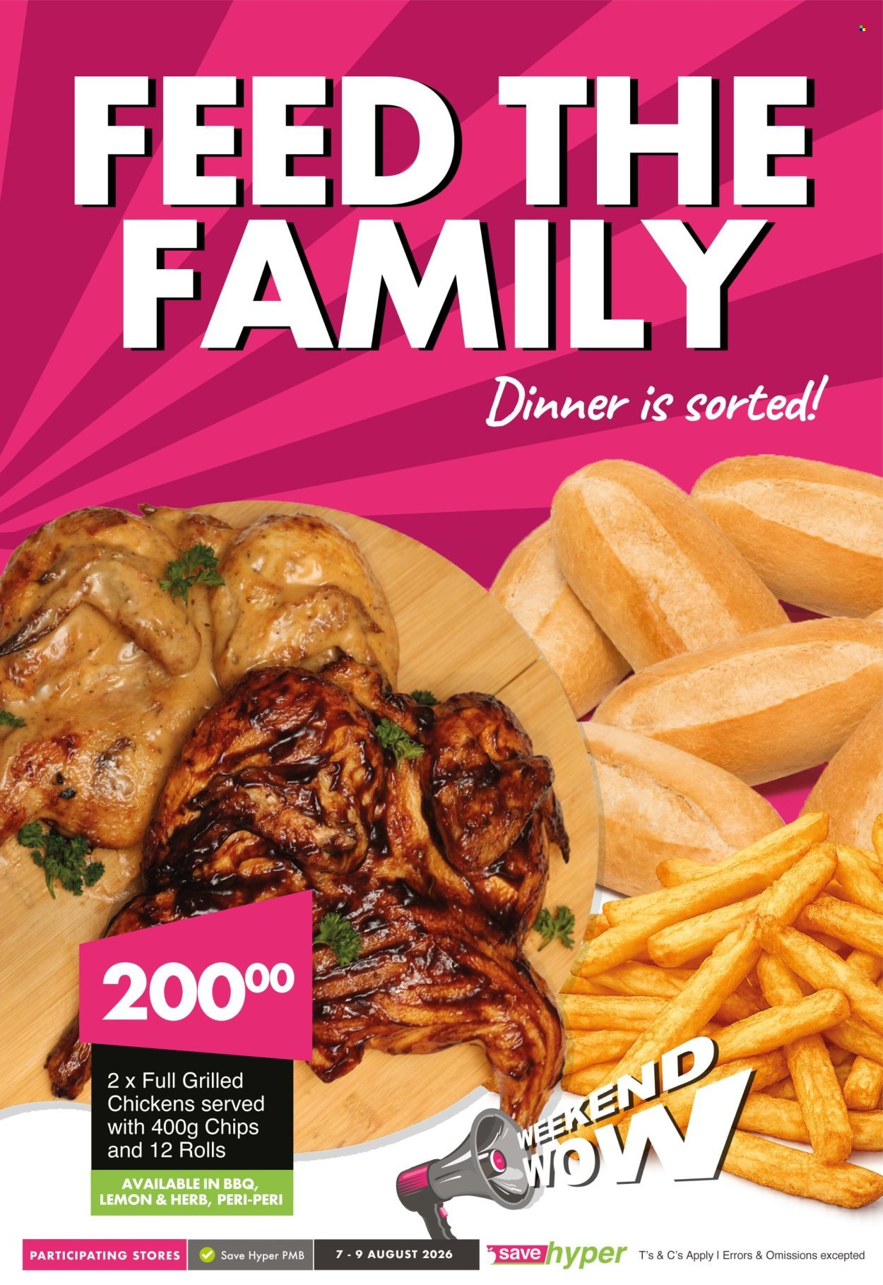 SAVE specials - From Friday 7 Aug 2026