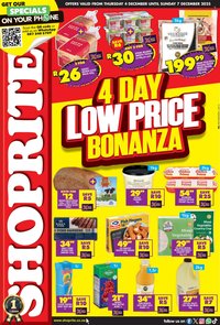 SHOPRITE specials - Low Price Bonanza KwaZulu Natal (2025-12-04 - 2025-12-07)