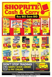 SHOPRITE specials - Cash & Carry Month End Savings Selected Stores (2025-11-24 - 2025-12-07)