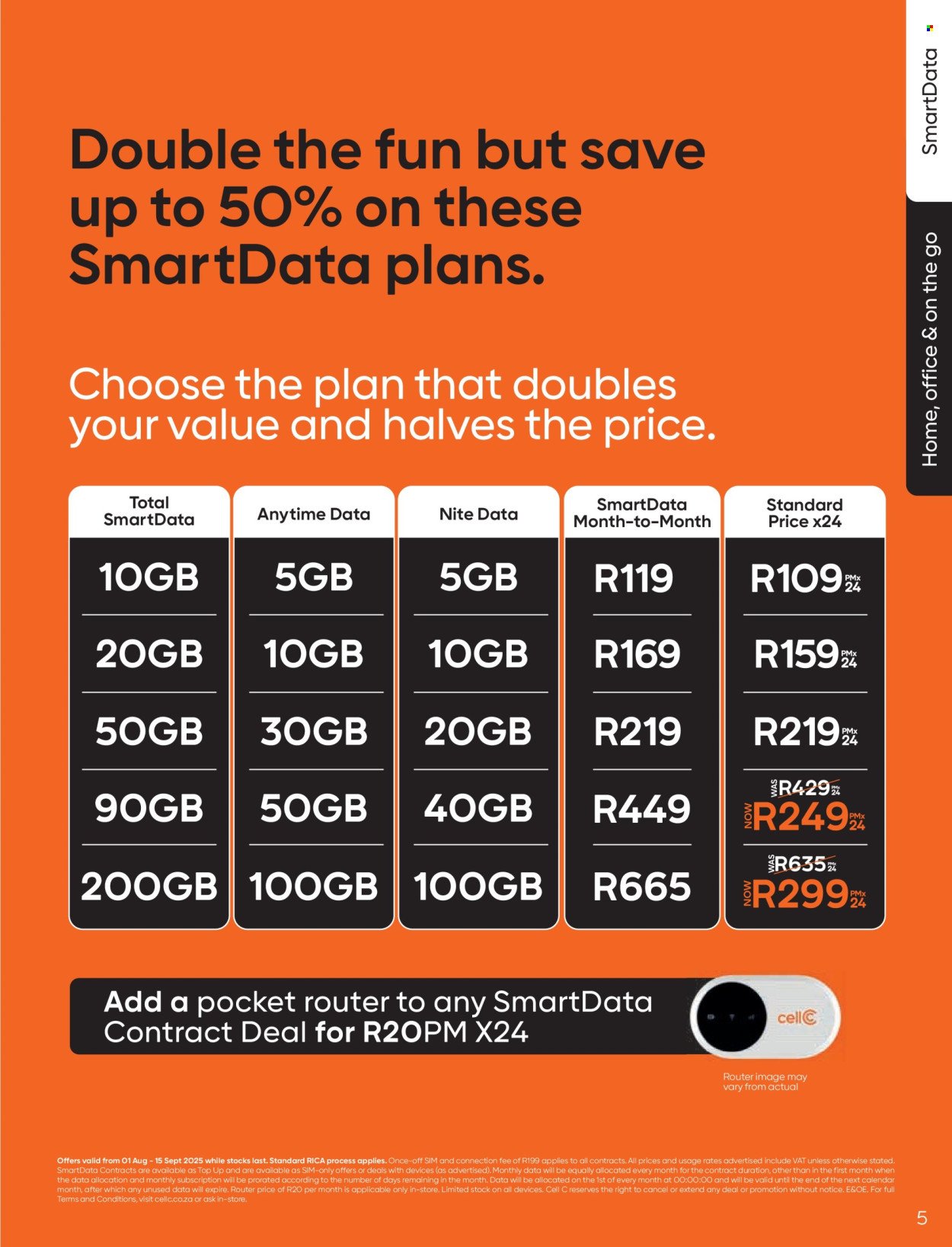 CELL C specials - The Connector Book (2025-08-01 - 2025-09-15) | 5
