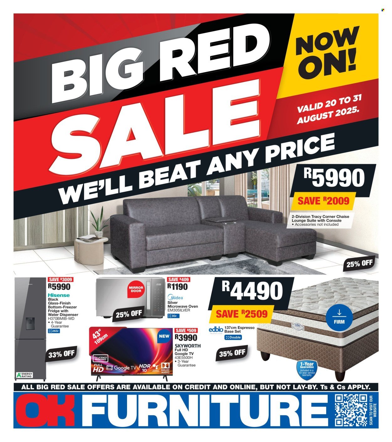 OK FURNITURE specials - From Wednesday 20 Aug 2025 (2025-08-20 - 2025-08-31) | 1