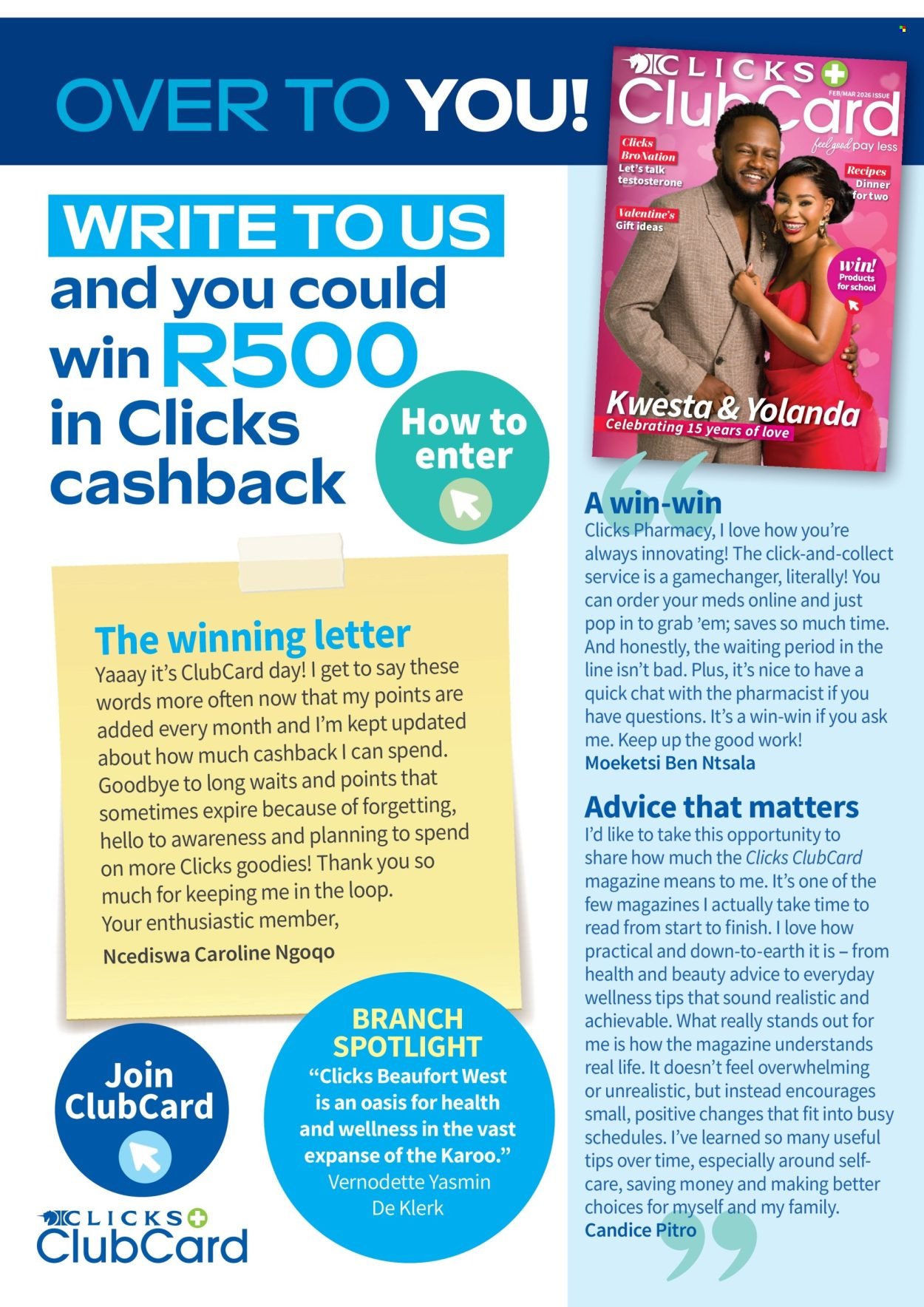 CLICKS specials - From Wednesday 1 Apr 2026 (2026-04-01 - 2026-05-31) | 6