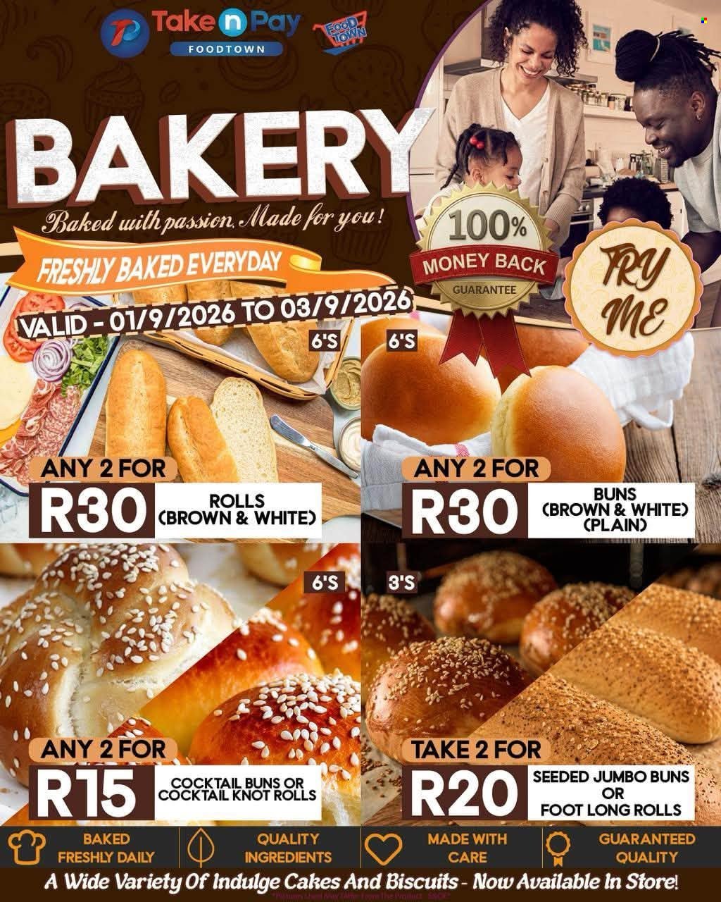 TAKE N PAY specials - From Tuesday 1 Sept 2026