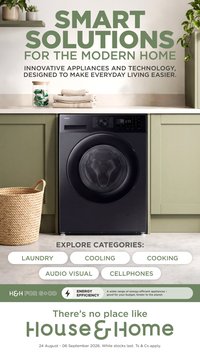 HOUSE & HOME specials - From Monday 24 Aug 2026