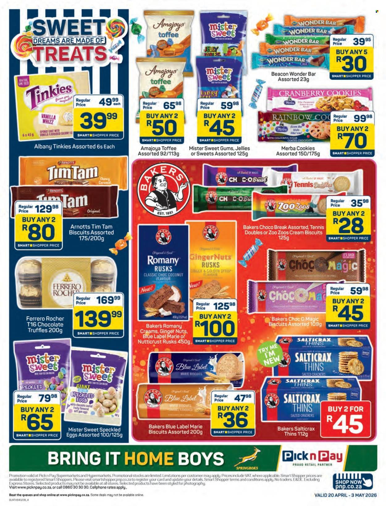 PICK N PAY specials - Sweets & Treats Specials (2026-04-20 - 2026-05-03) | 4