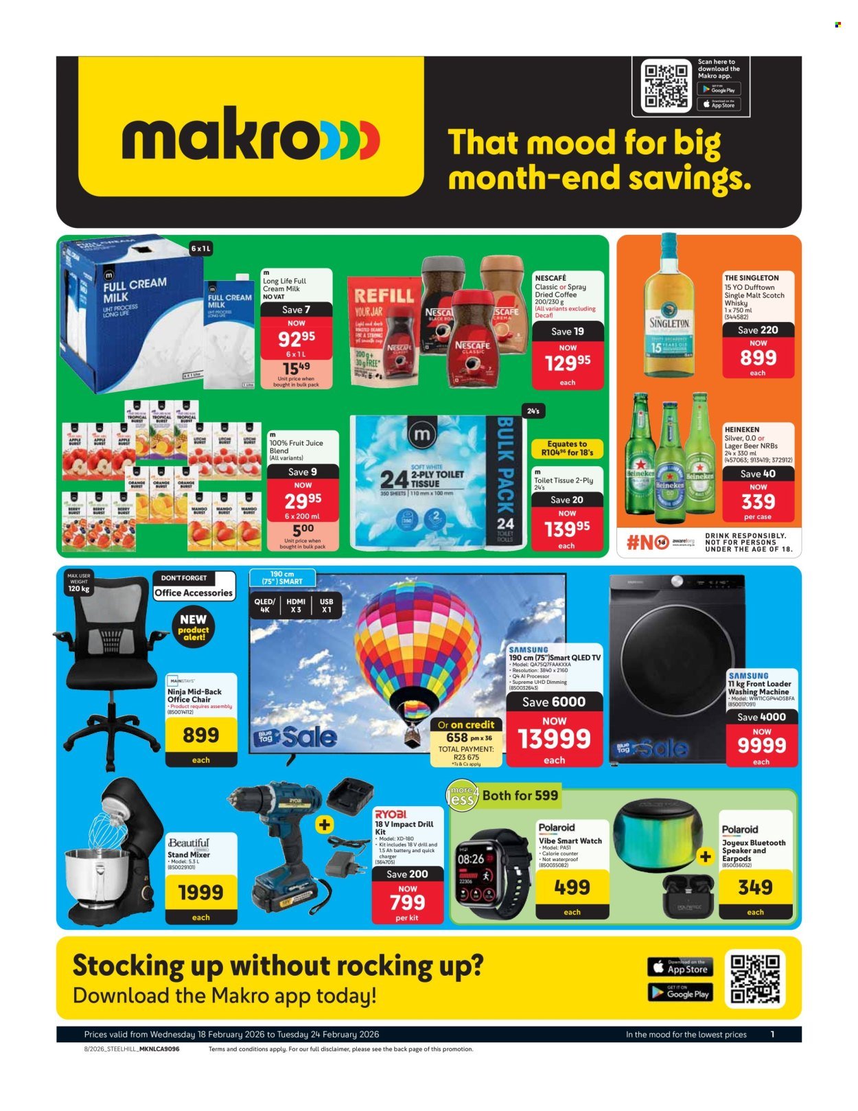 MAKRO specials - That mood for big month-end savings (2026-02-18 - 2026-02-24) | 1
