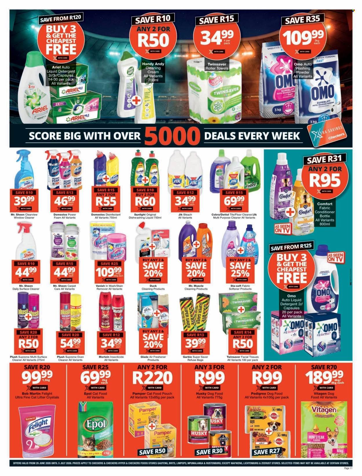 CHECKERS specials - XXL Savings Promotion Week 4