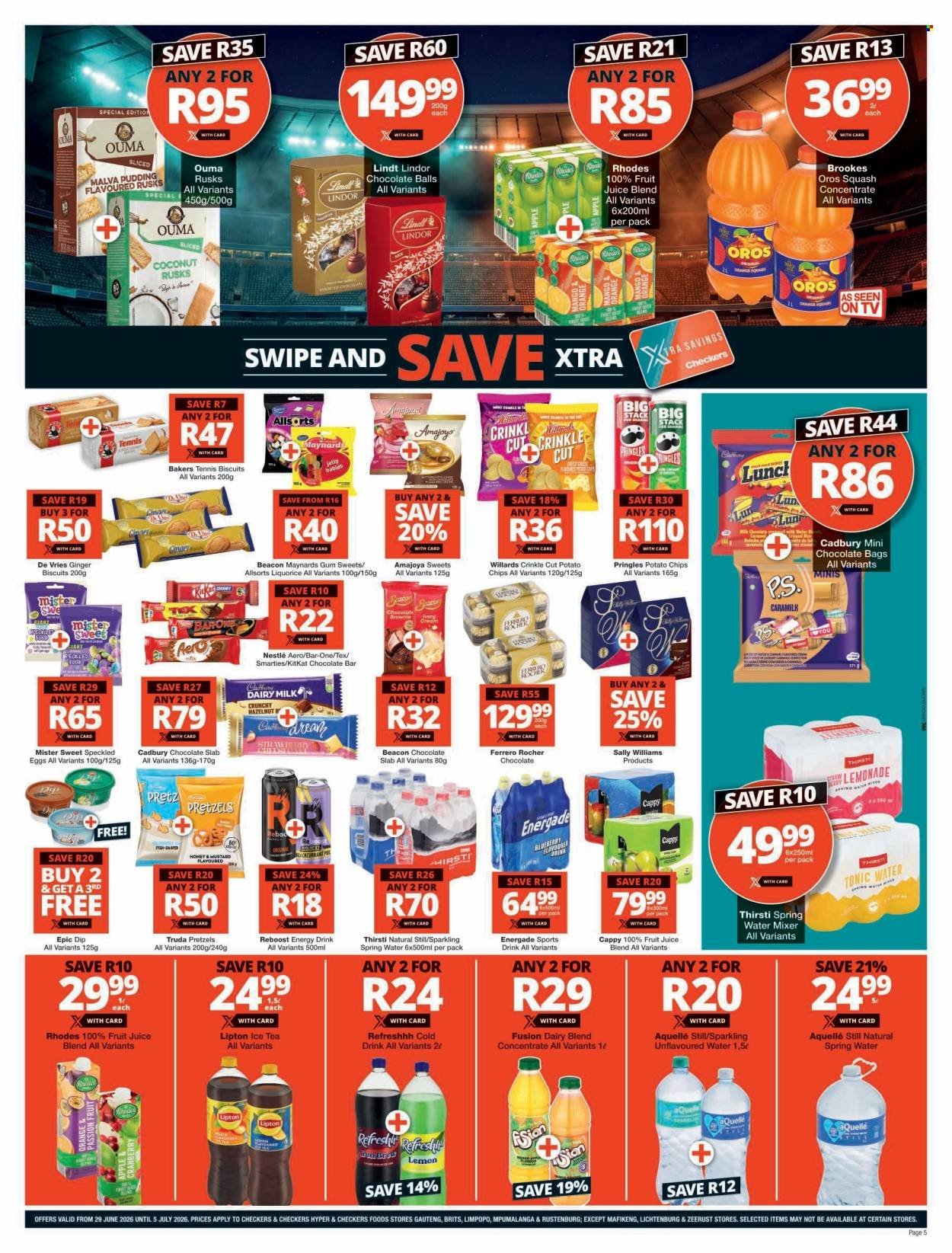 CHECKERS specials - XXL Savings Promotion Week 4