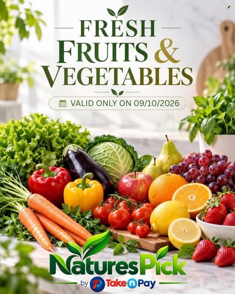 TAKE N PAY specials - From Friday 9 Oct 2026
