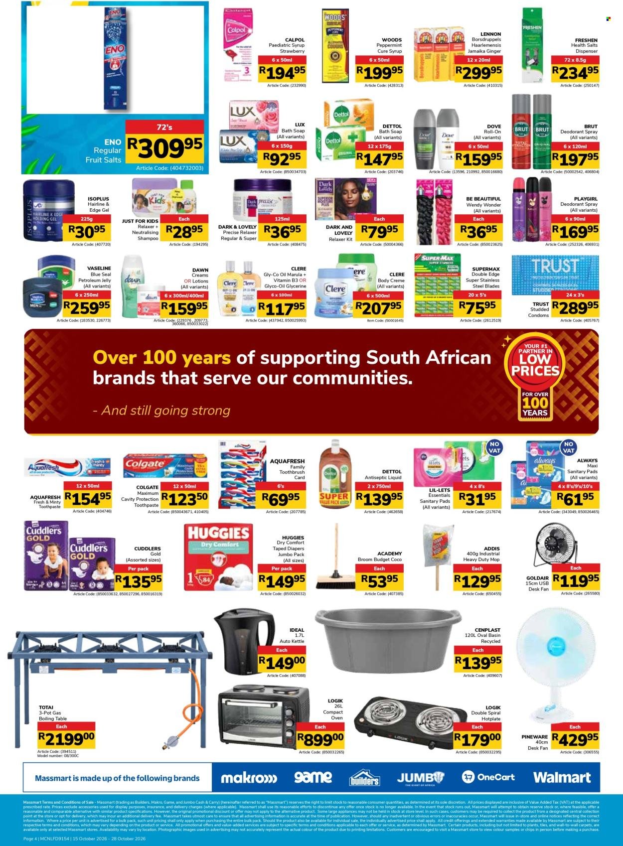 JUMBO CASH & CARRY specials - From Thursday 15 Oct 2026