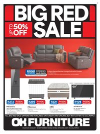 OK FURNITURE specials - From Monday 24 Aug 2026