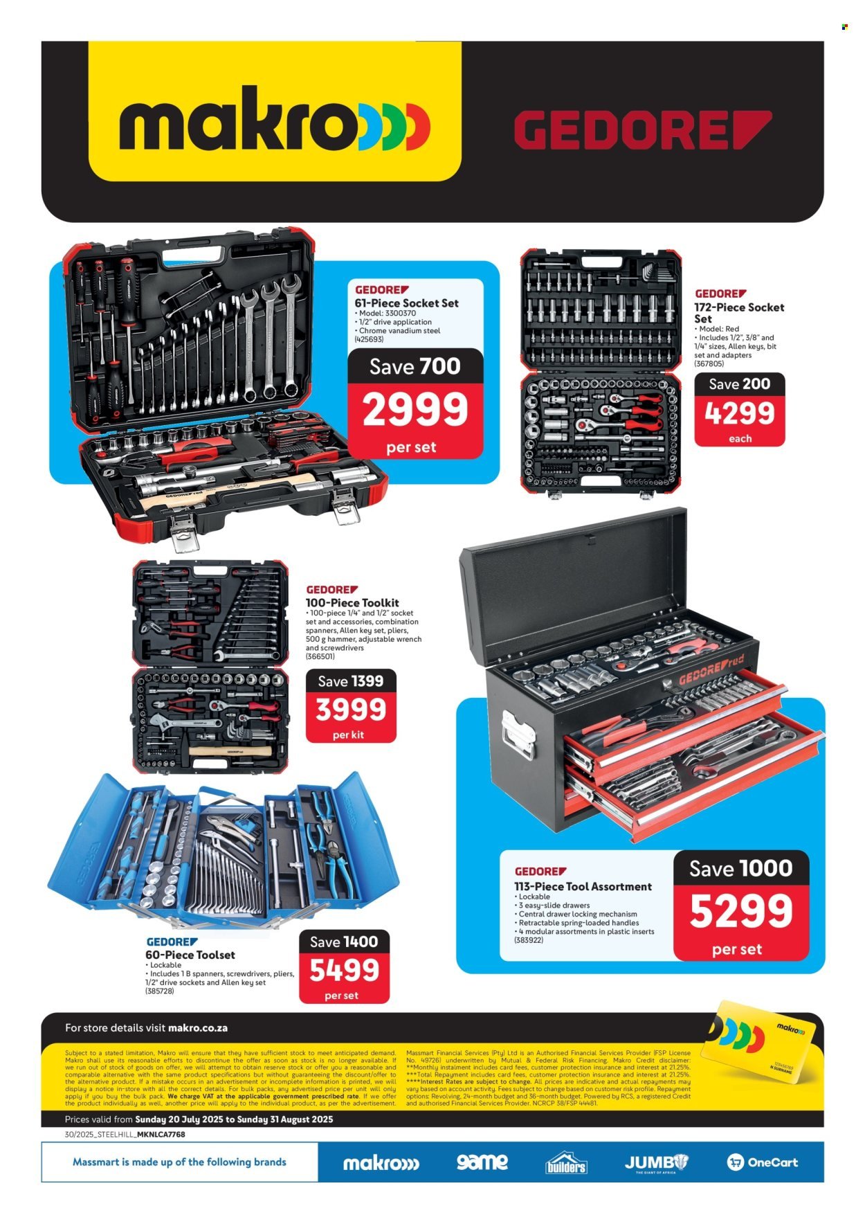 MAKRO specials - Gedore (2025-07-20 - 2025-08-31) | 1