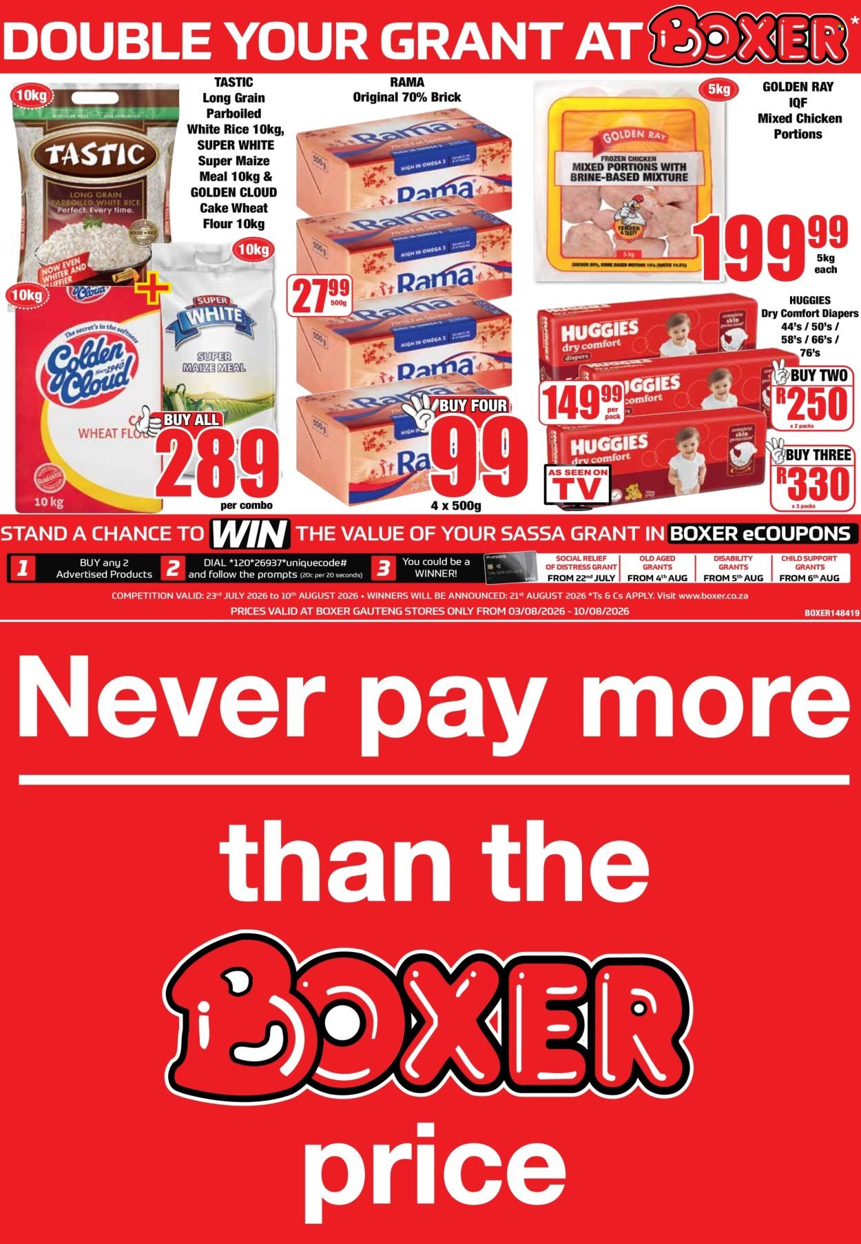 BOXER specials - WEEKLY SPECIALS