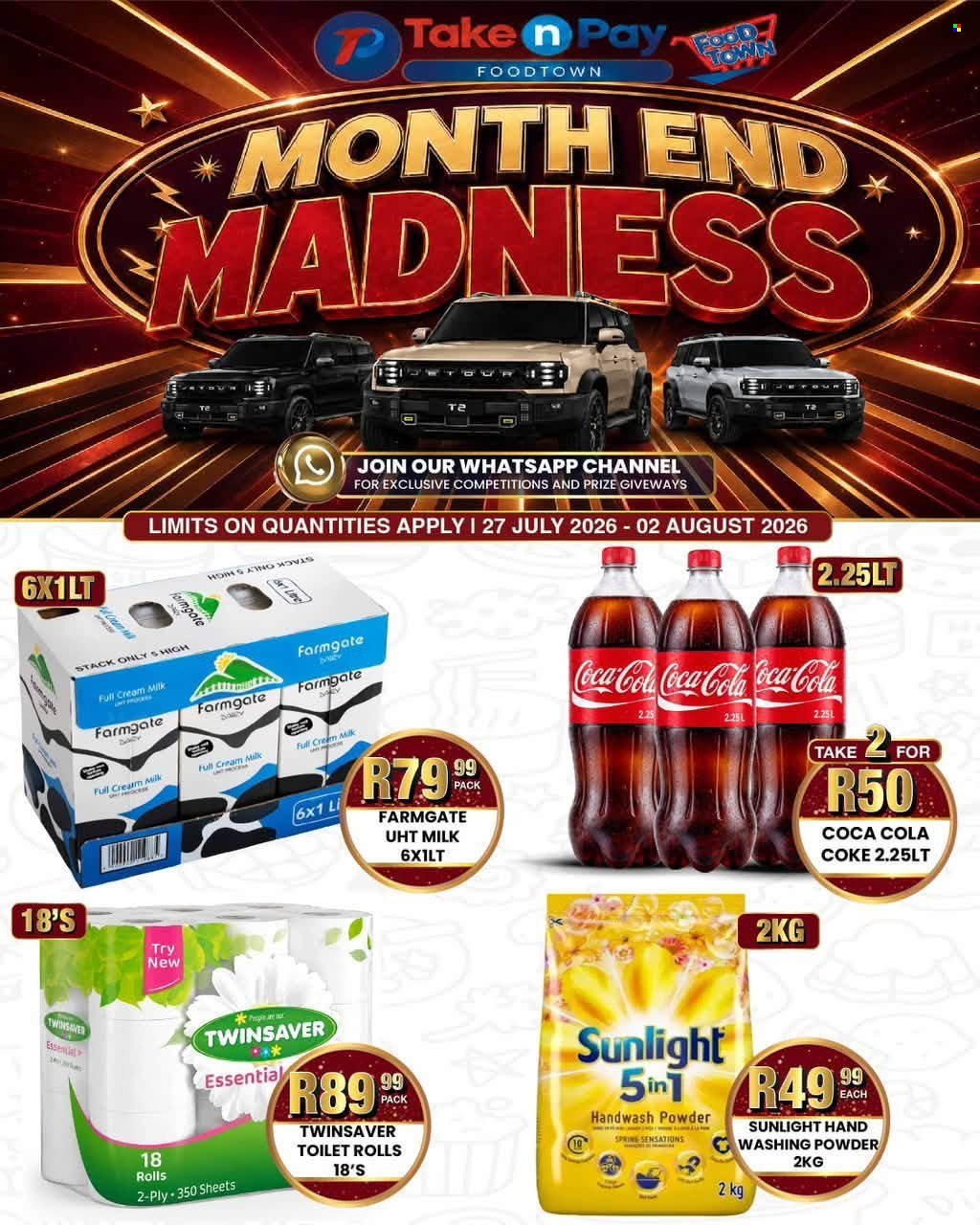 TAKE N PAY specials - From Monday 27 Jul 2026