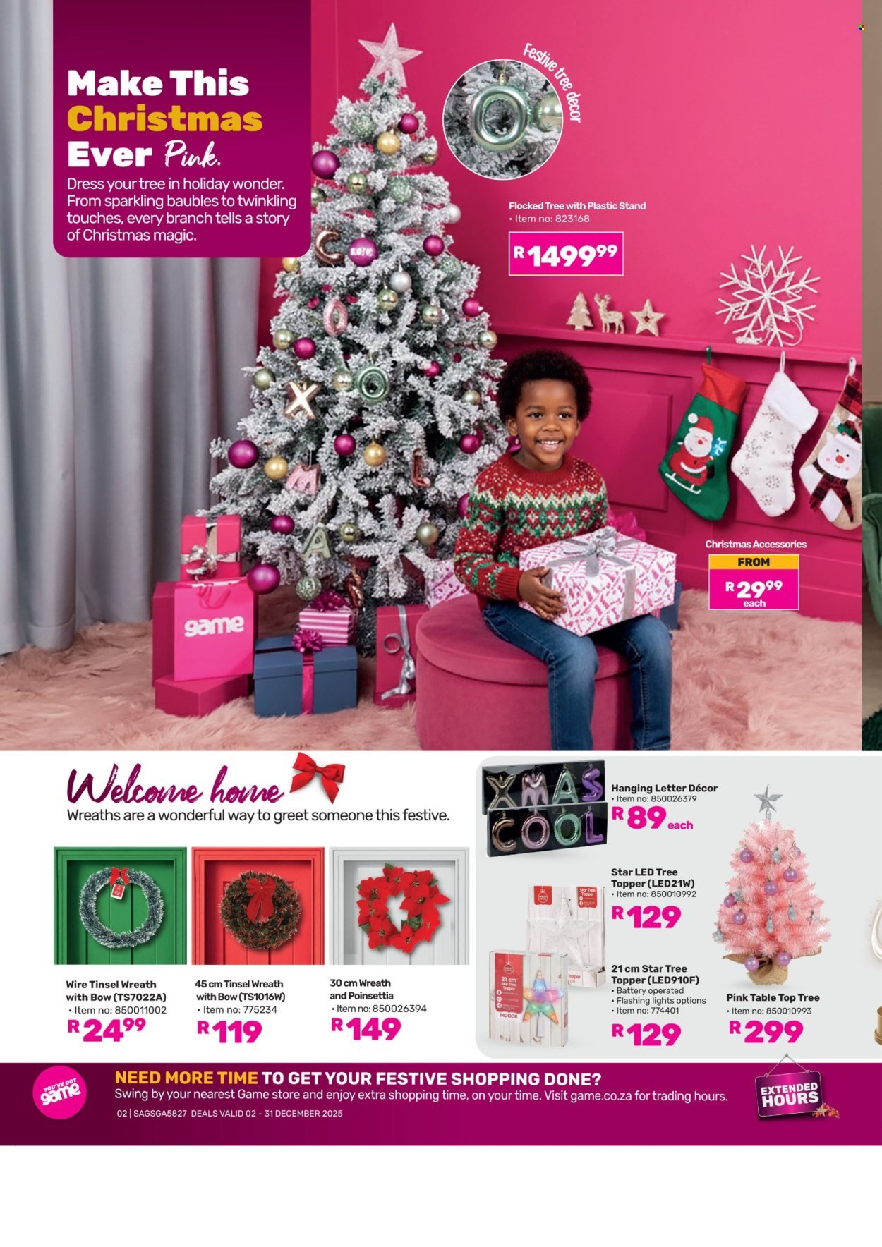 GAME specials - Go Full Pink This Festive (2025-12-02 - 2025-12-31) | 2