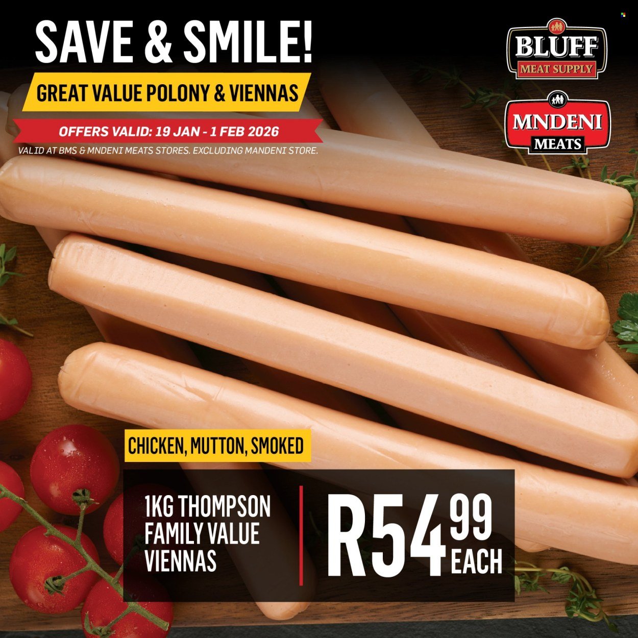 BLUFF MEAT SUPPLY specials - From Monday 19 Jan 2026 (2026-01-19 - 2026-02-01) | 2