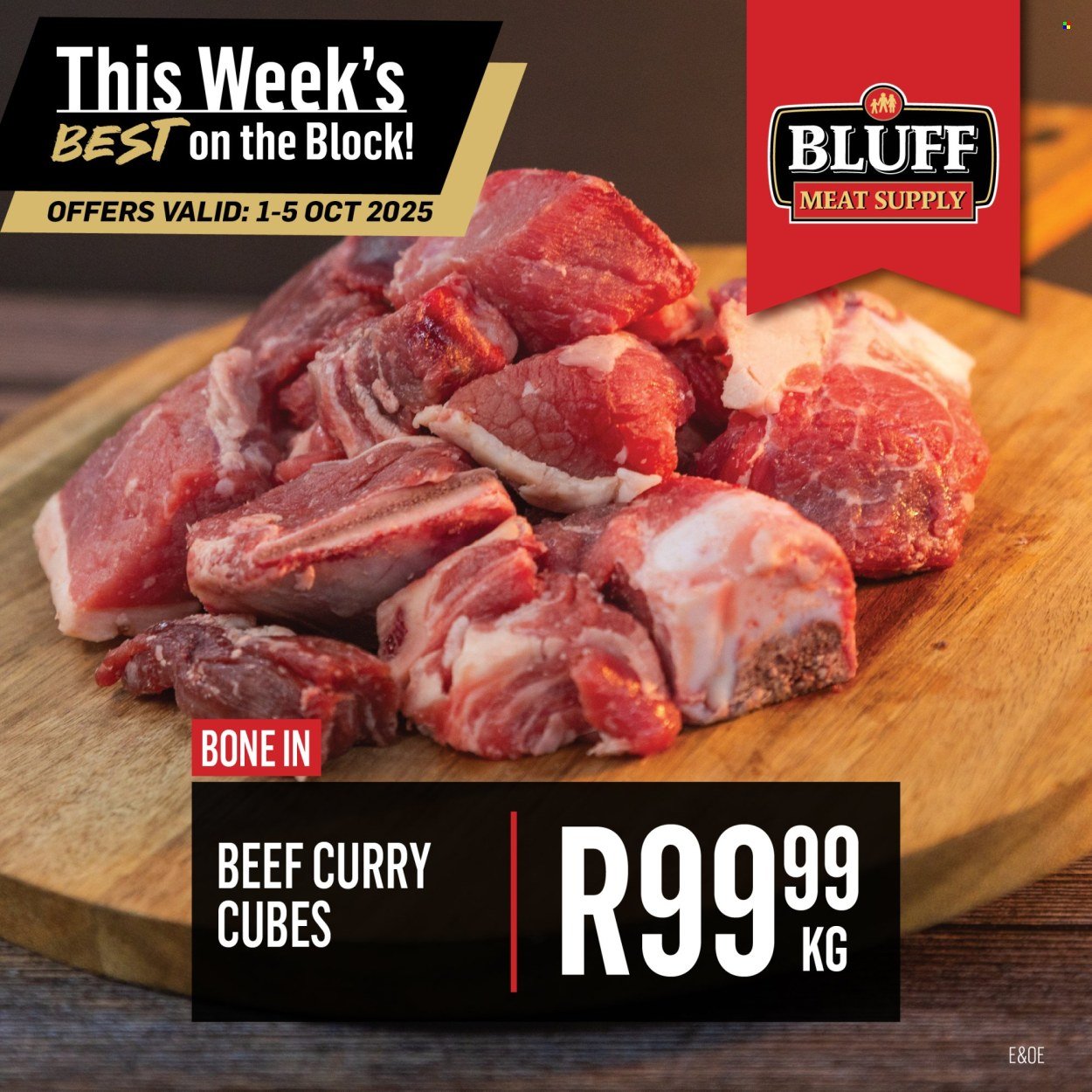BLUFF MEAT SUPPLY specials - From Wednesday 1 Oct 2025 (2025-10-01 - 2025-10-05) | 2