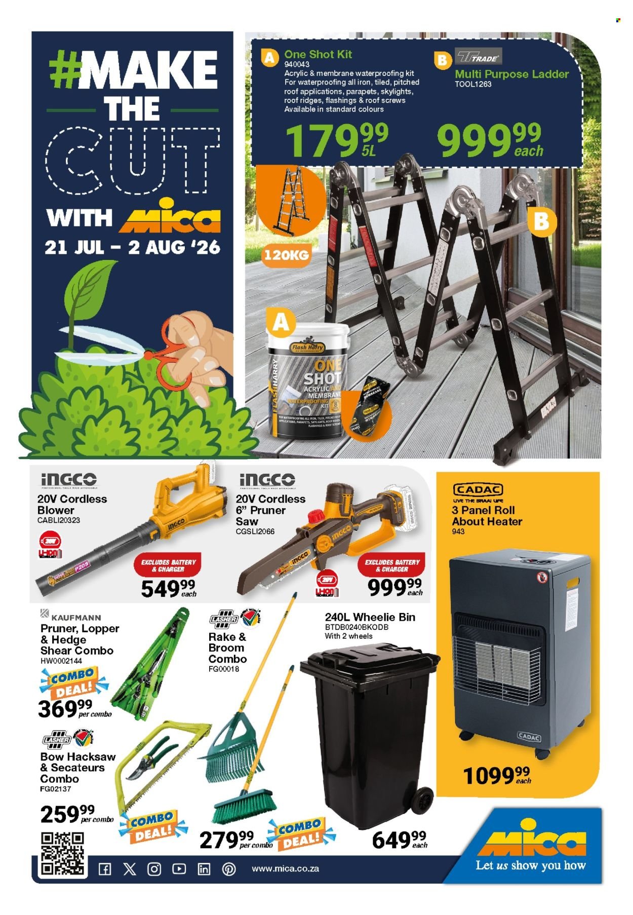 MICA specials - From Tuesday 21 Jul 2026