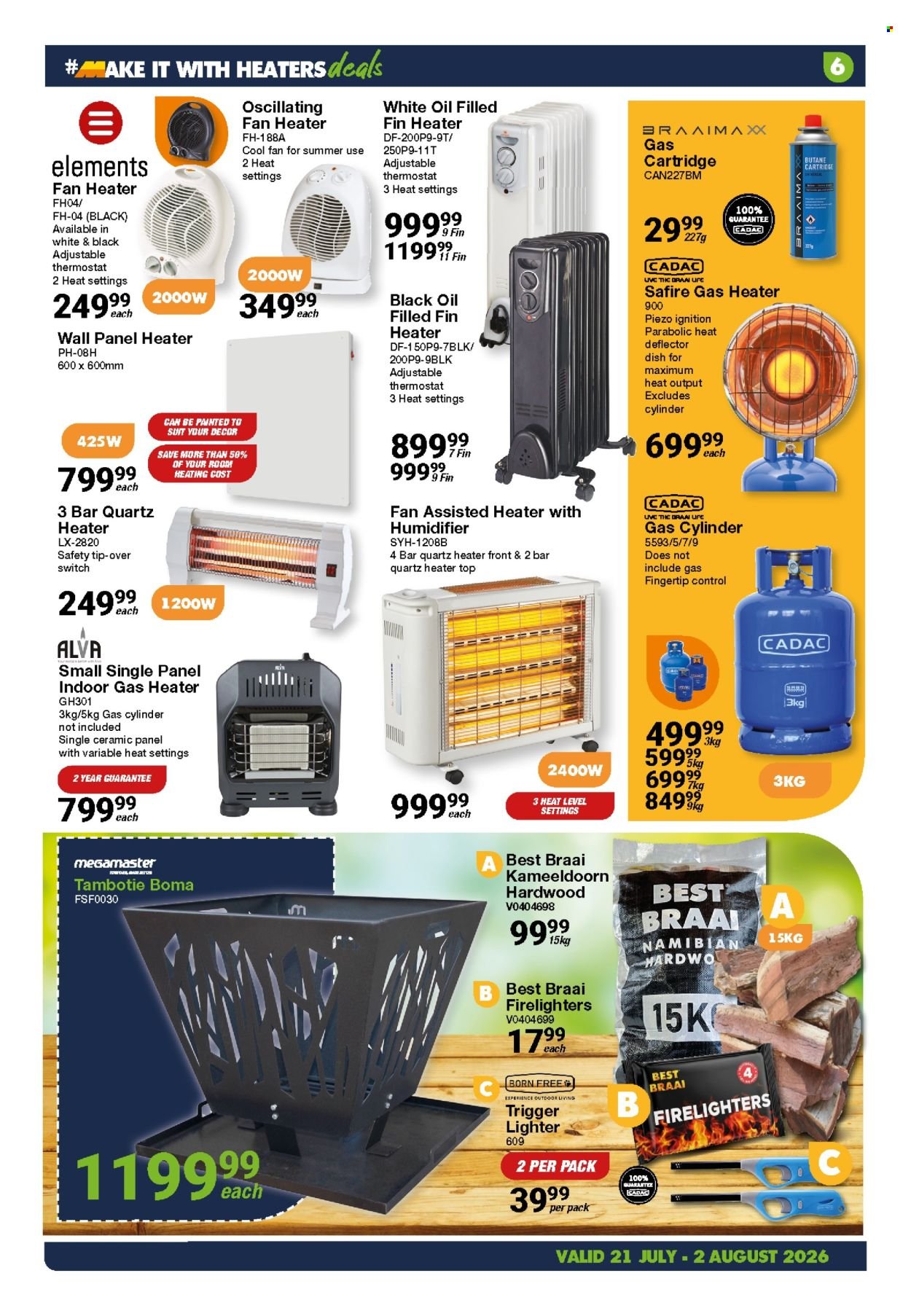 MICA specials - From Tuesday 21 Jul 2026