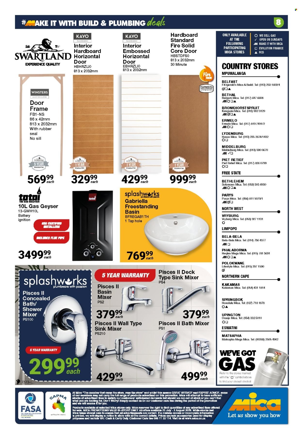 MICA specials - From Tuesday 21 Jul 2026