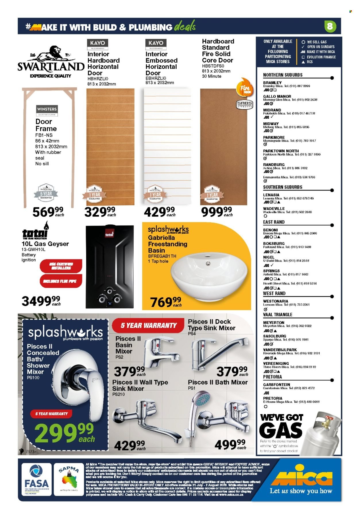 MICA specials - From Tuesday 21 Jul 2026