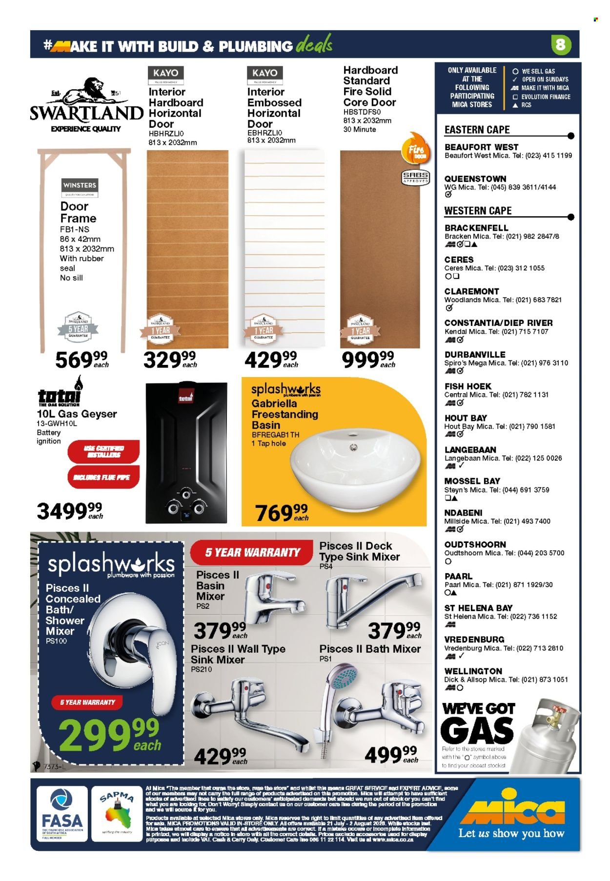 MICA specials - From Tuesday 21 Jul 2026