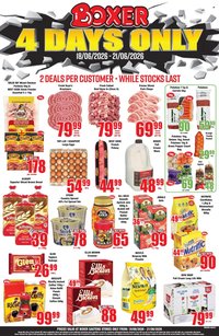 BOXER specials - GP 4 Days Only!
