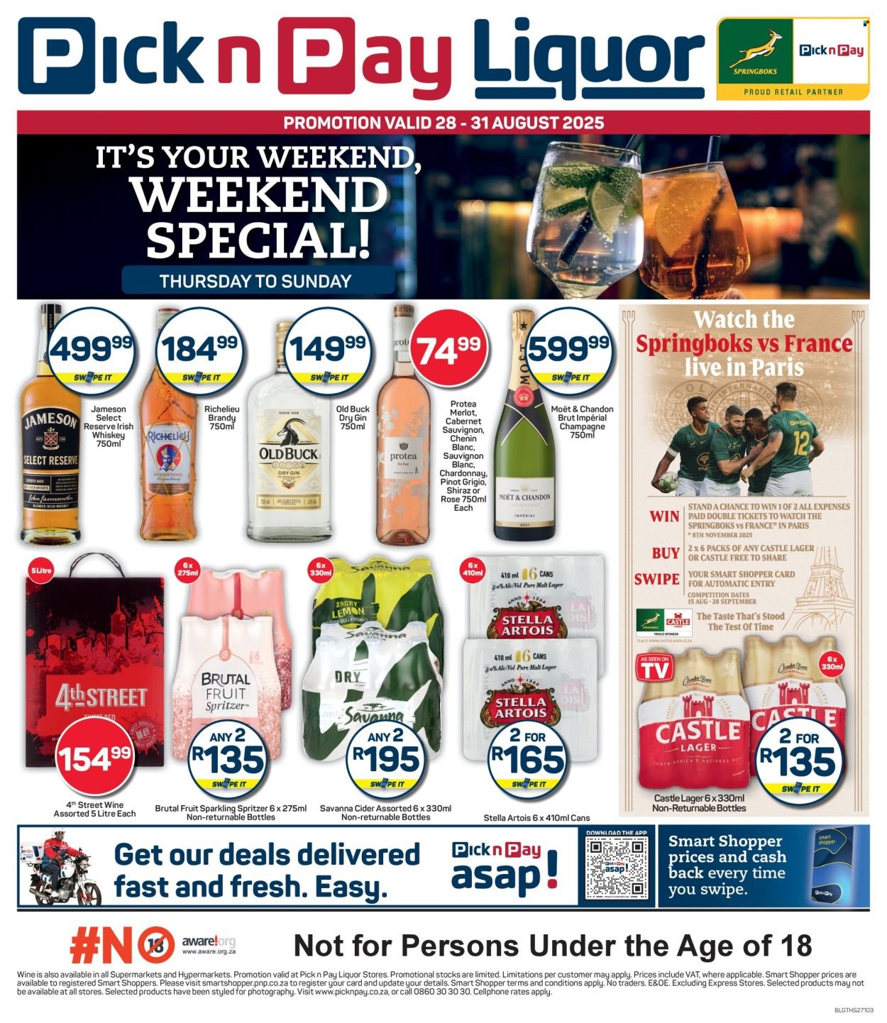 PICK N PAY specials - Liquor Weekend Specials (2025-08-28 - 2025-08-31) | 1