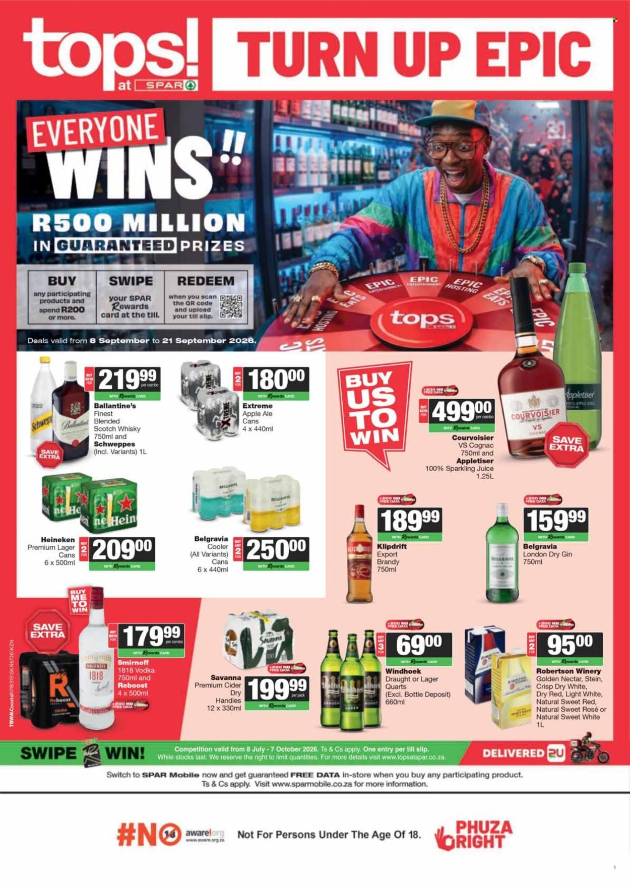 TOPS AT SPAR specials - At Manaba Specials