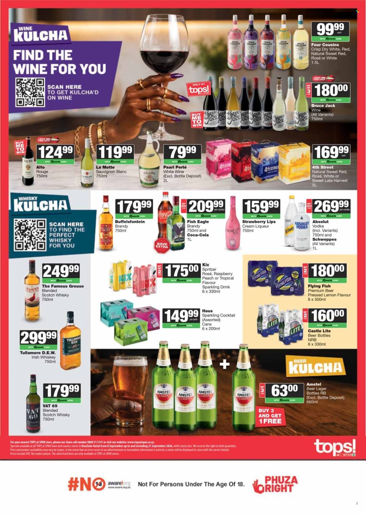 TOPS AT SPAR specials - At Manaba Specials