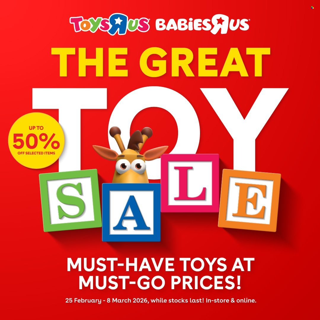 TOYS R US specials - From Wednesday 25 Feb 2026 (2026-02-25 - 2026-03-08) | 1