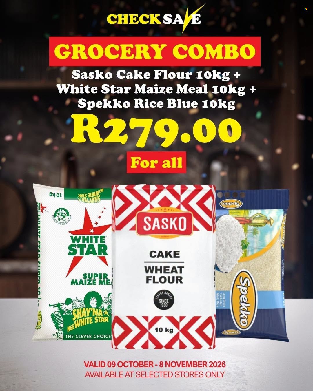 CHECK SAVE specials - From Friday 9 Oct 2026