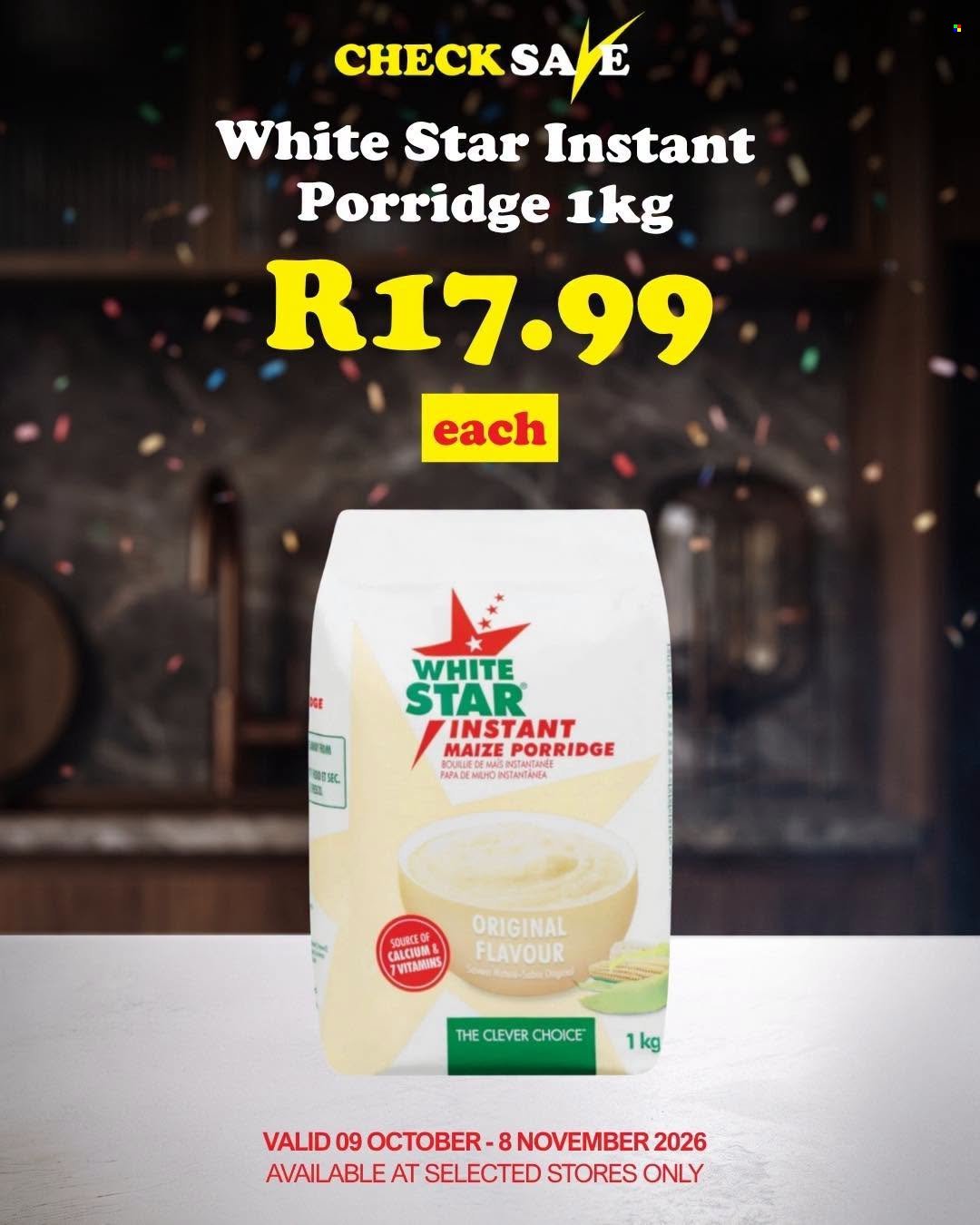CHECK SAVE specials - From Friday 9 Oct 2026