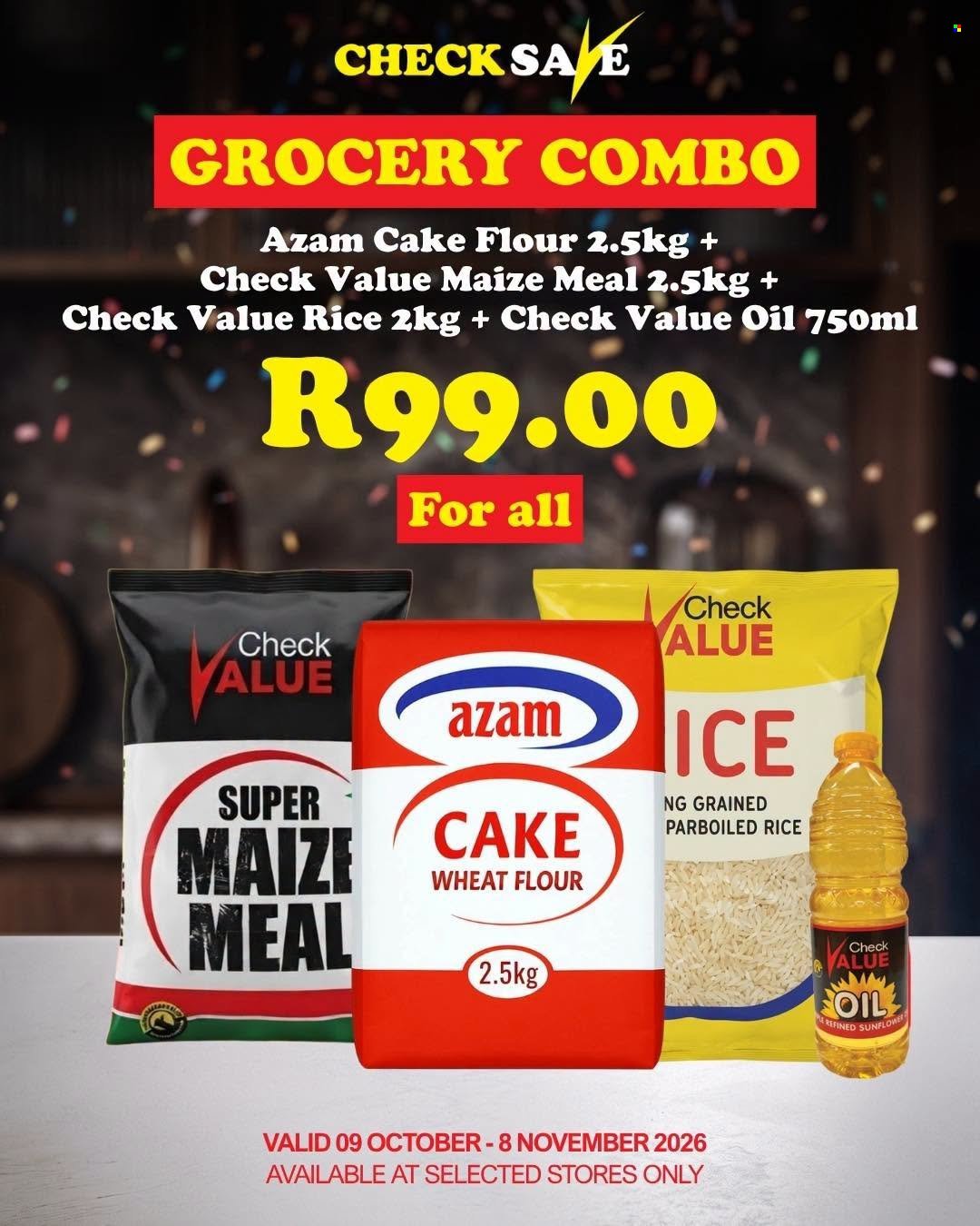 CHECK SAVE specials - From Friday 9 Oct 2026