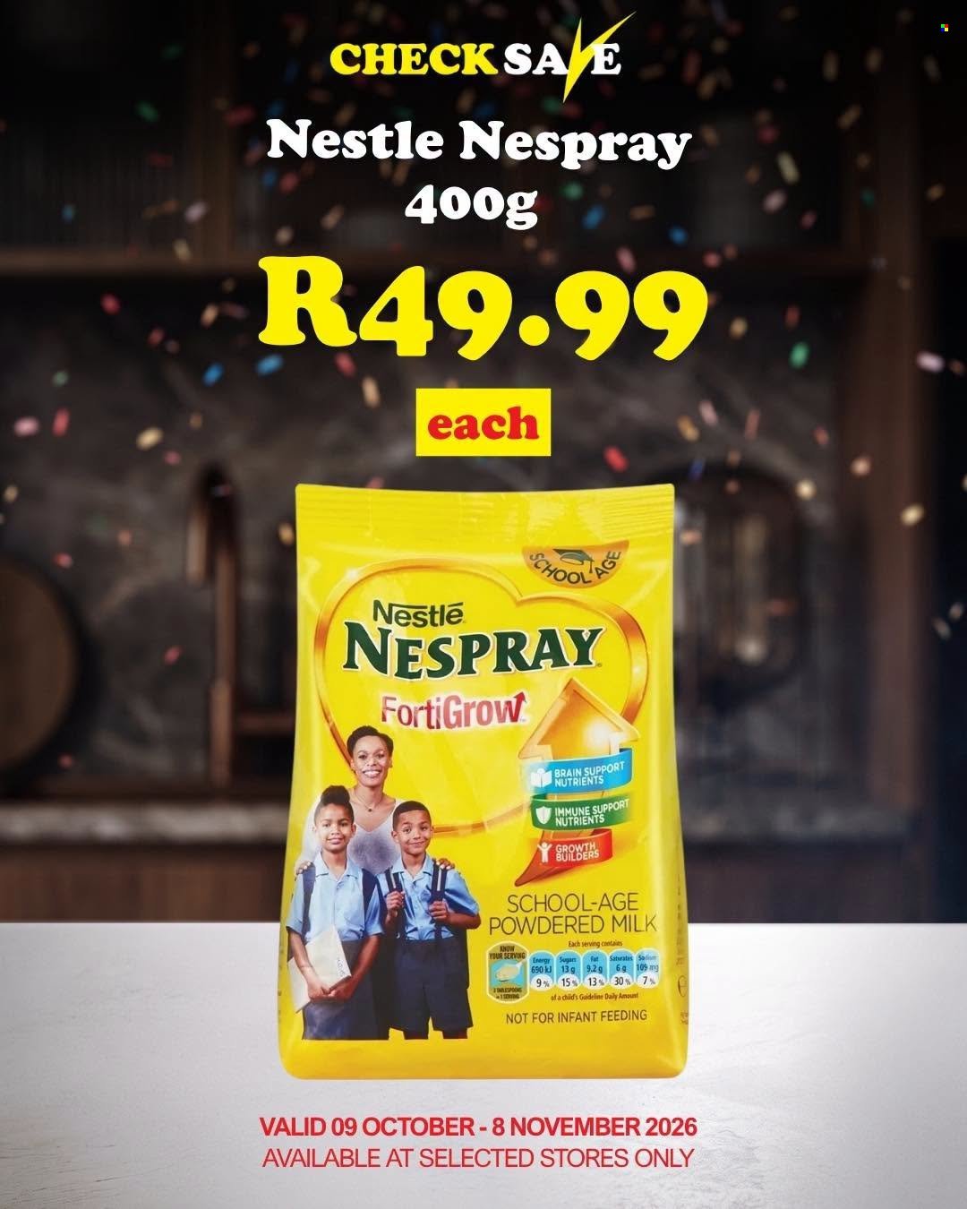 CHECK SAVE specials - From Friday 9 Oct 2026