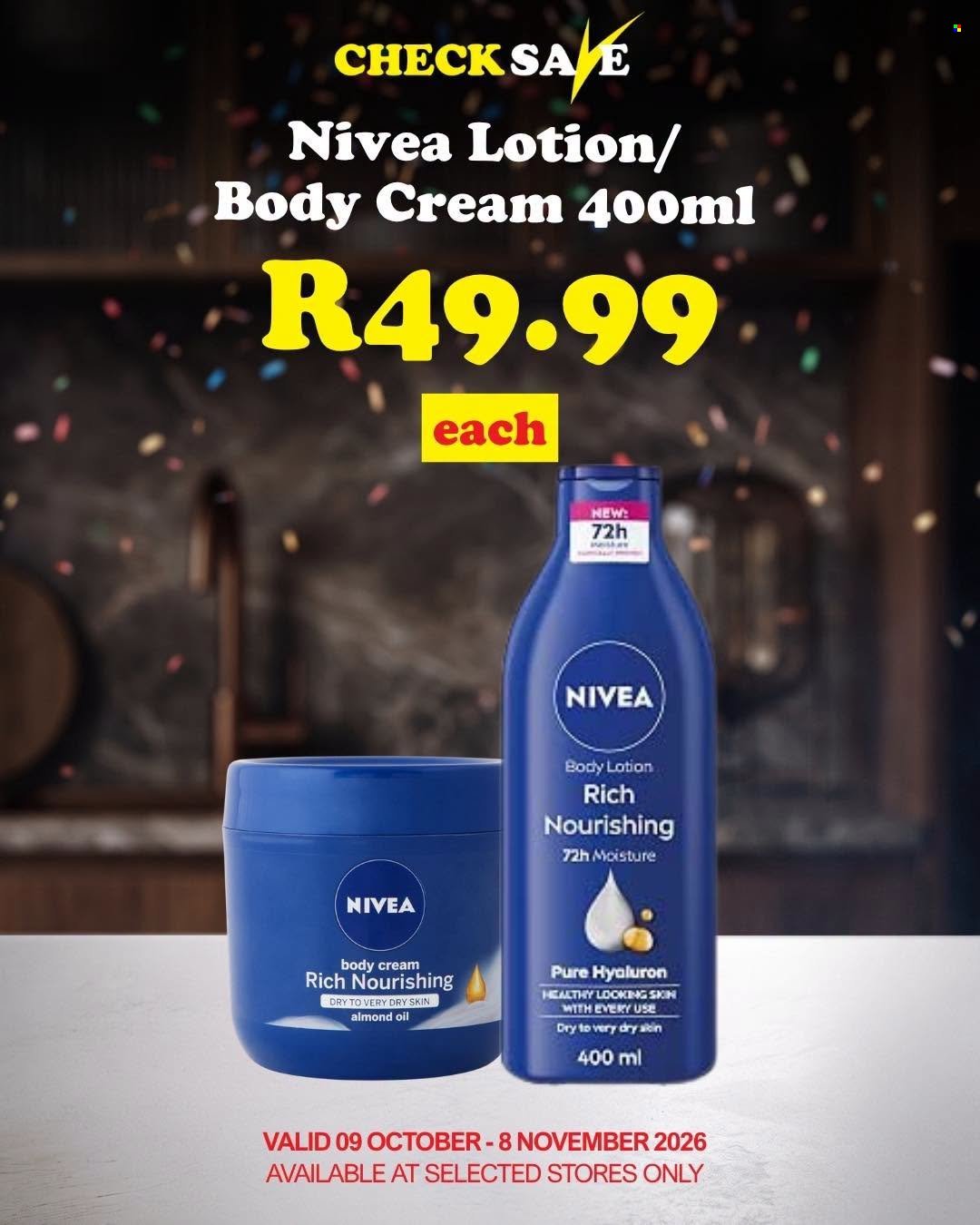 CHECK SAVE specials - From Friday 9 Oct 2026