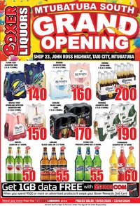 BOXER specials - Liquor Grand Opening (2026-02-19 - 2026-02-22)