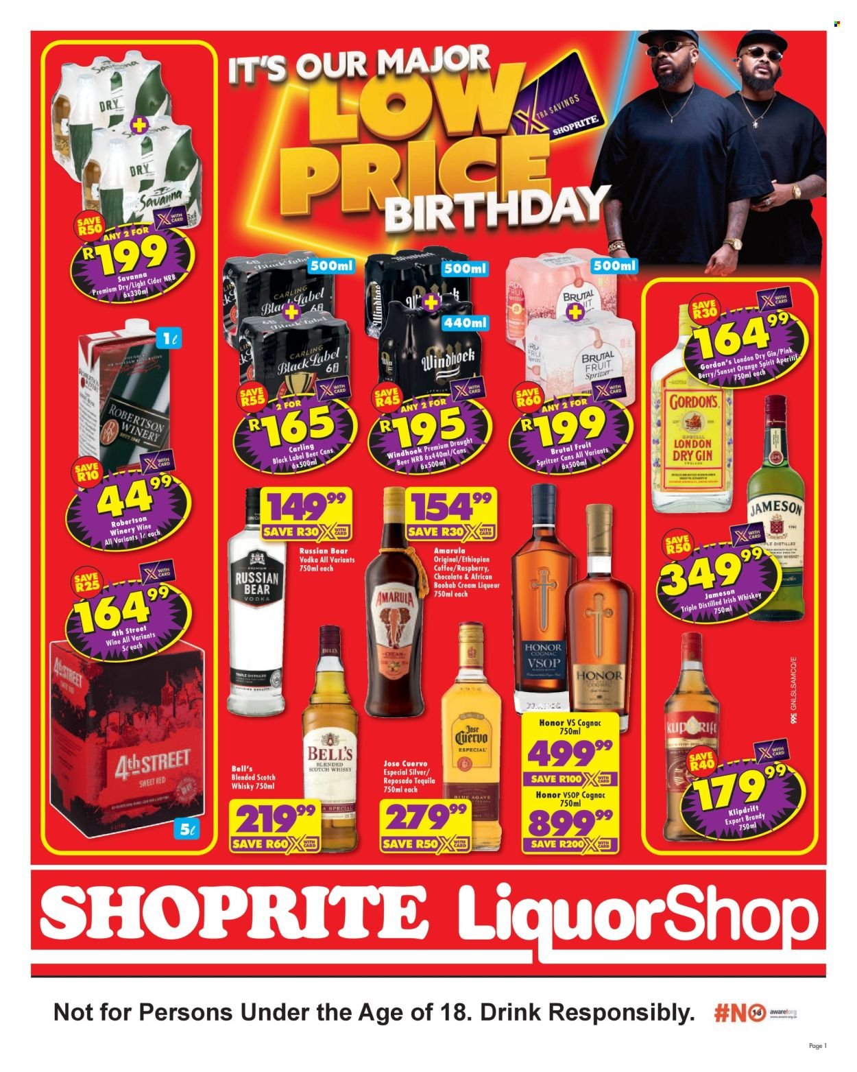 SHOPRITE specials - LiquorShop Major Deals Gauteng
