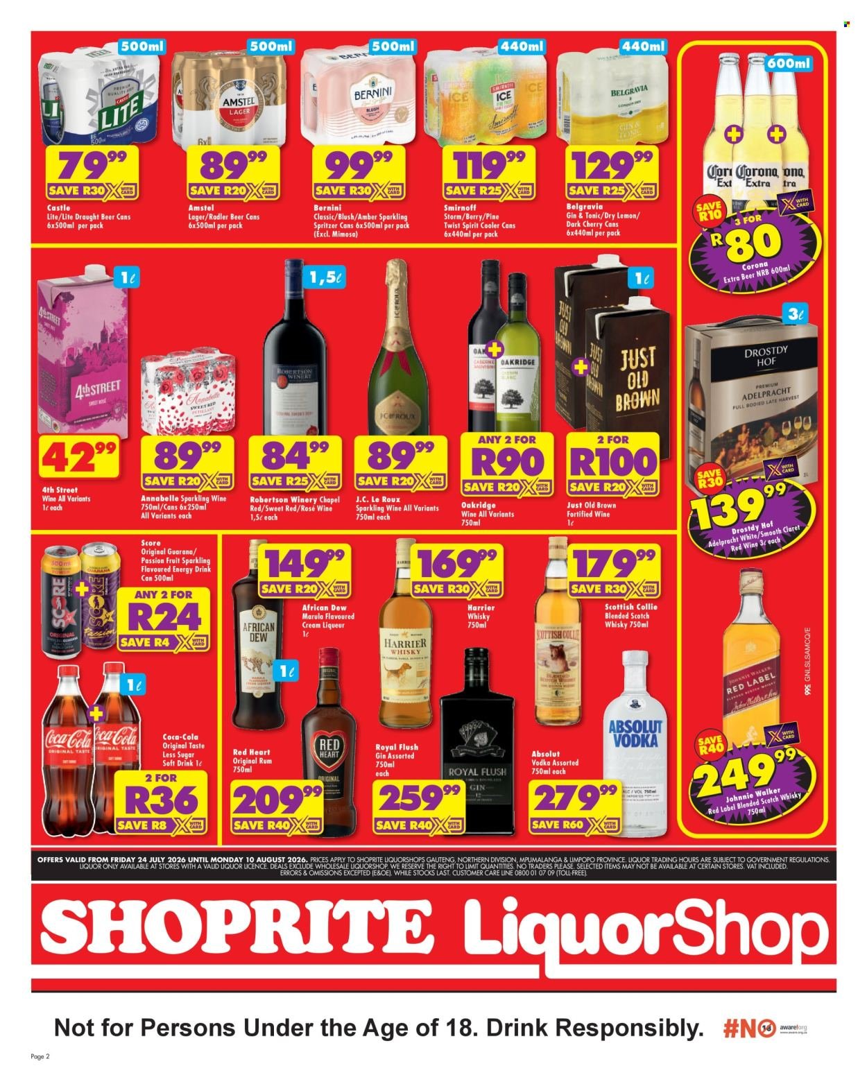 SHOPRITE specials - LiquorShop Major Deals Gauteng