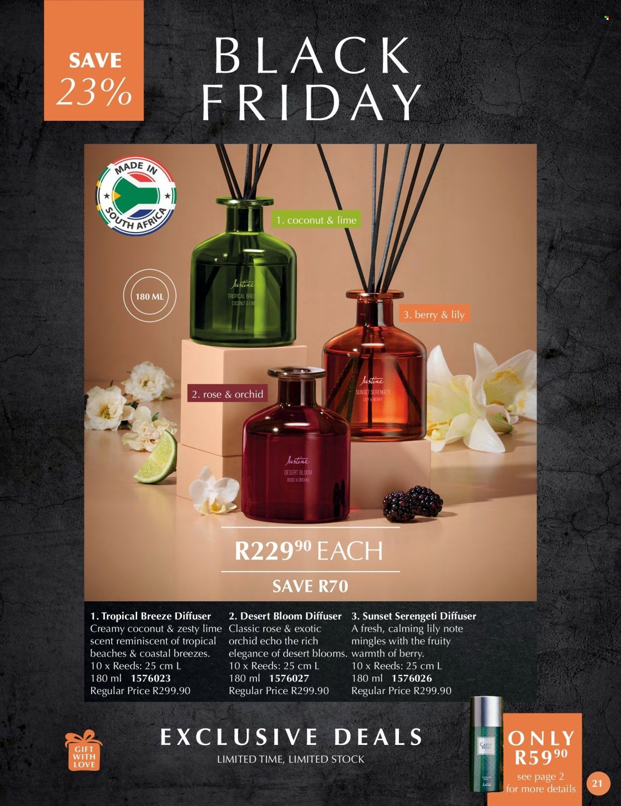 JUSTINE specials - BLACK FRIDAY (2025-11-21 - 2025-11-27) | 21