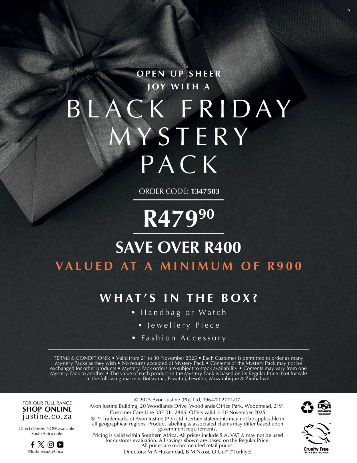 JUSTINE specials - BLACK FRIDAY (2025-11-21 - 2025-11-27) | 23