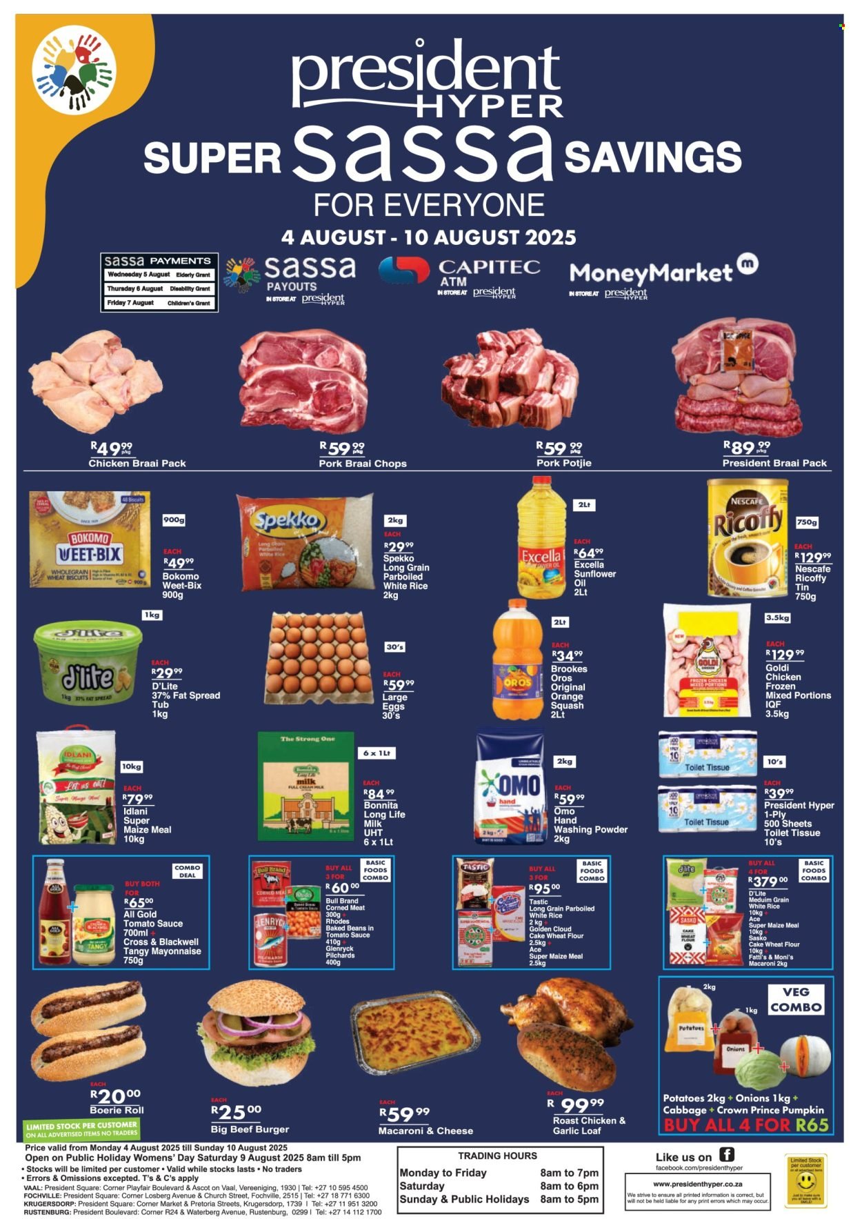 PRESIDENT HYPER specials - Super Sassa Savings (2025-08-04 - 2025-08-10) | 1